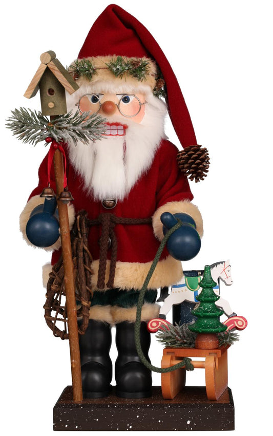 Nutcracker - Santa with Sled and Birdhouse