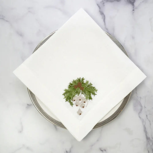 Napkin Large - Jingle Bell Swag