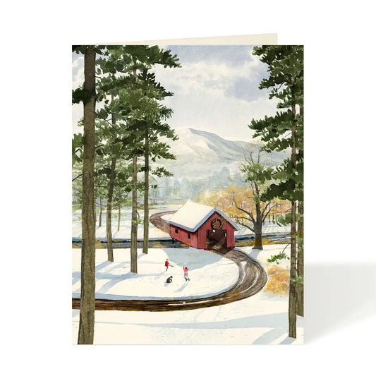 Card - Holiday - Covered Bridge Road