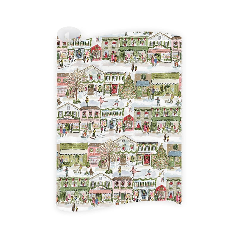 Gift Wrap - Merry Main Street (3 sheets)