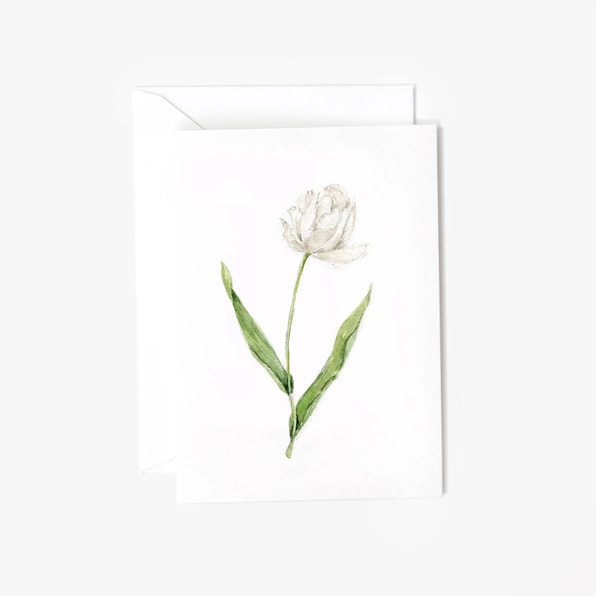 Card Mini - White Tulip