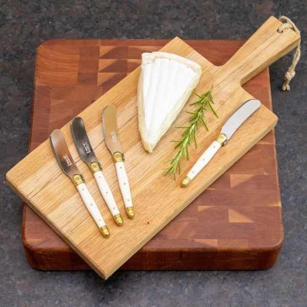 Laguiole Cheese Utensil - Ivory & Brass (Spreader)