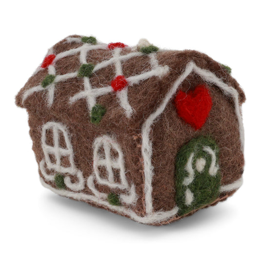 Ornament - Big Gingerbread House with Candy Cane