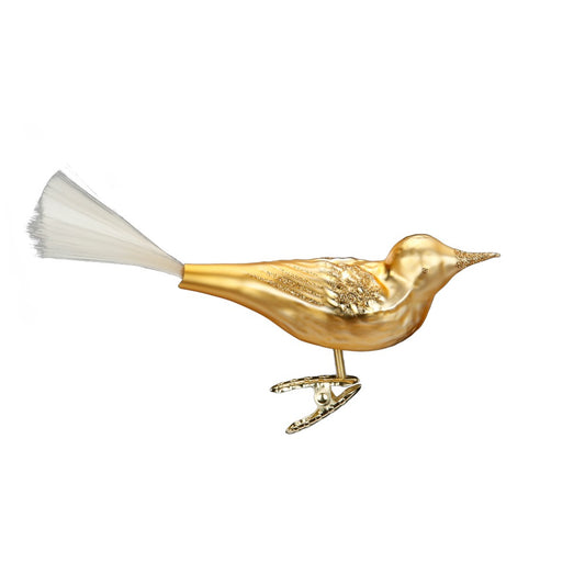 Ornament - Golden Feathers 4.4"