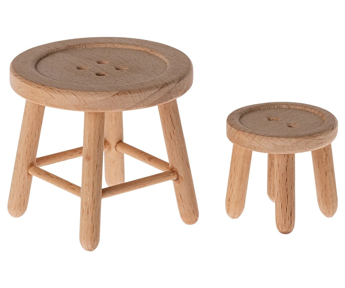 Table and Stool Set