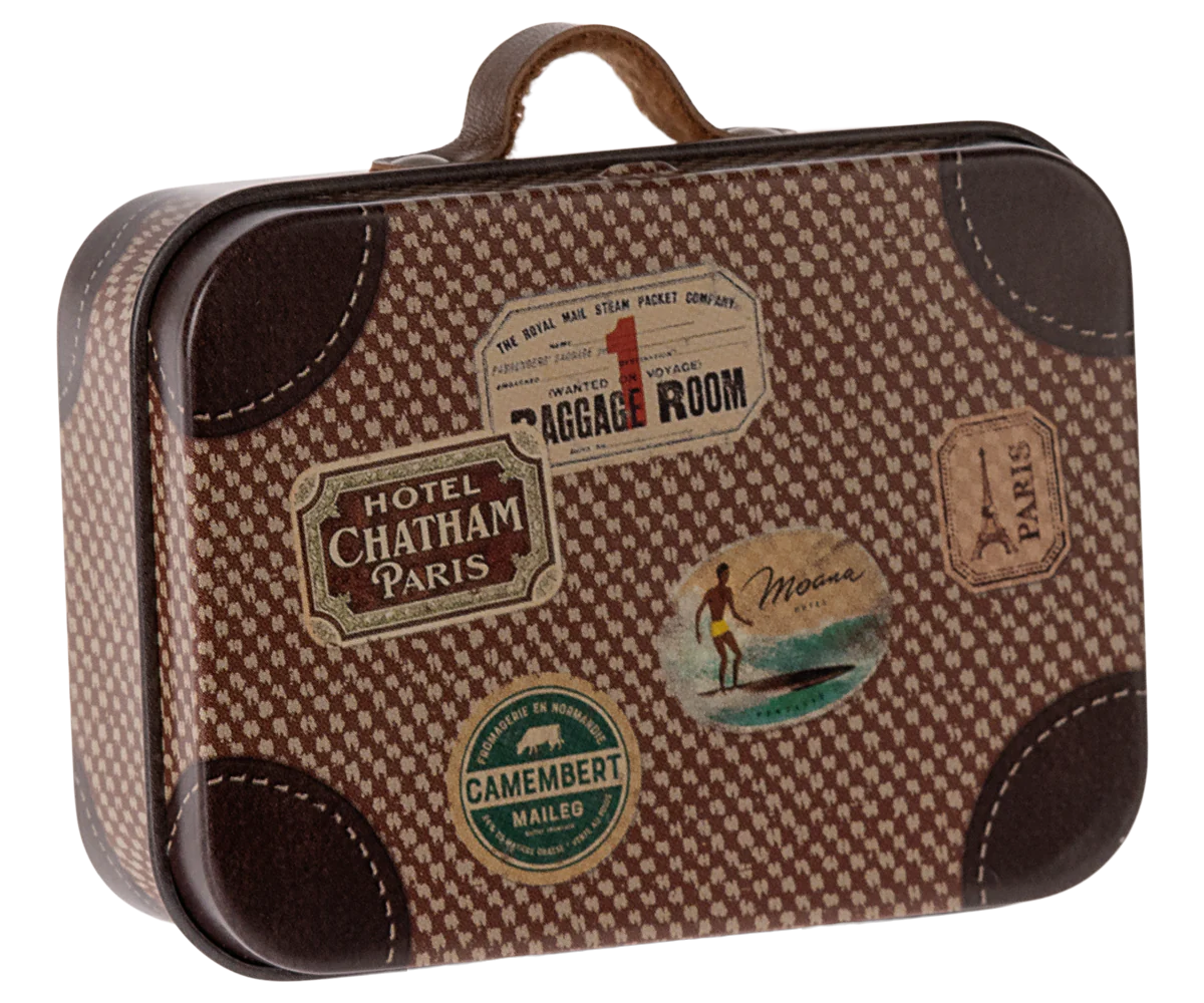 Micro Suitcase - Brown