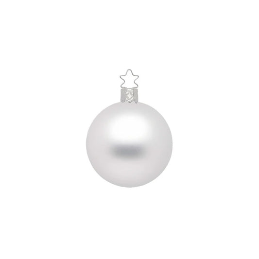 Ornament - Ball White Matt 3.2”