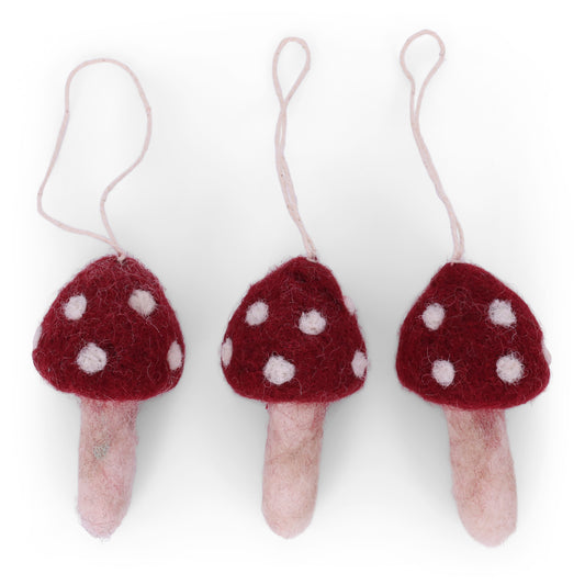 Ornament - Mushrooms (set of 3)