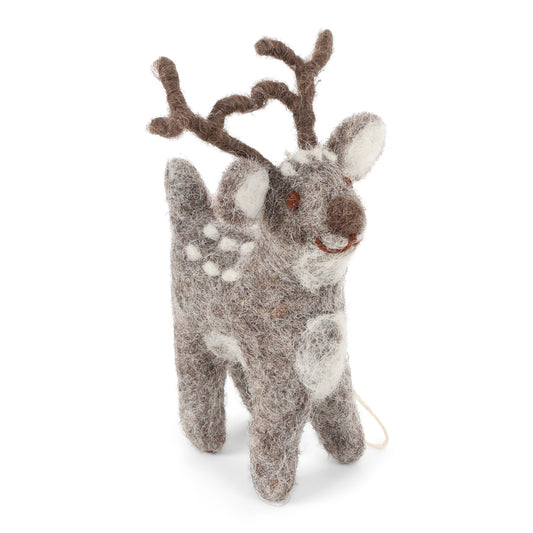 Ornament - Cute Grey Deer - Small