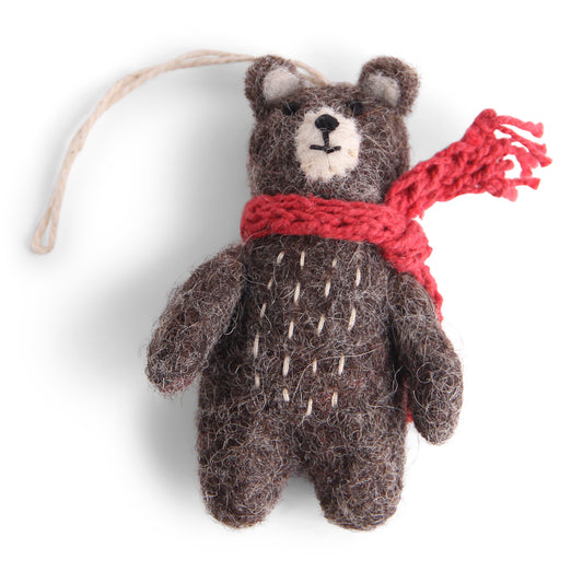 Ornament - Bear with Red Scarf