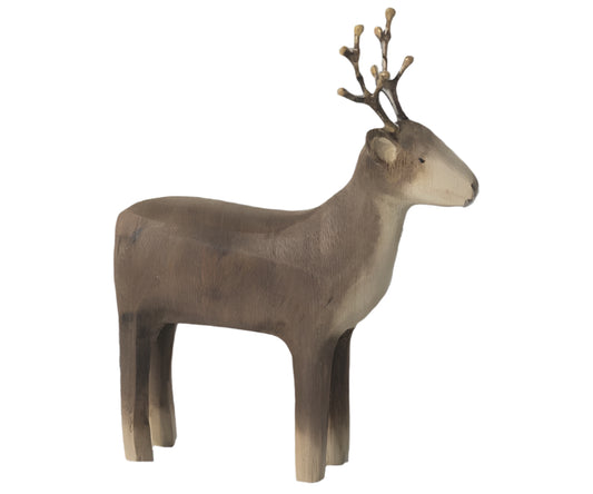 Wooden Reindeer - Candle Holder - Small