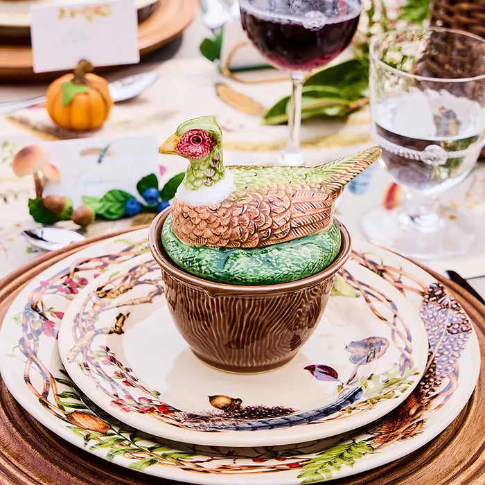 Forest Walk - Pheasant Bowl with Lid