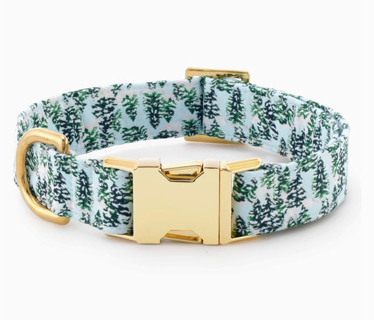 Snow Pines Dog Collar
