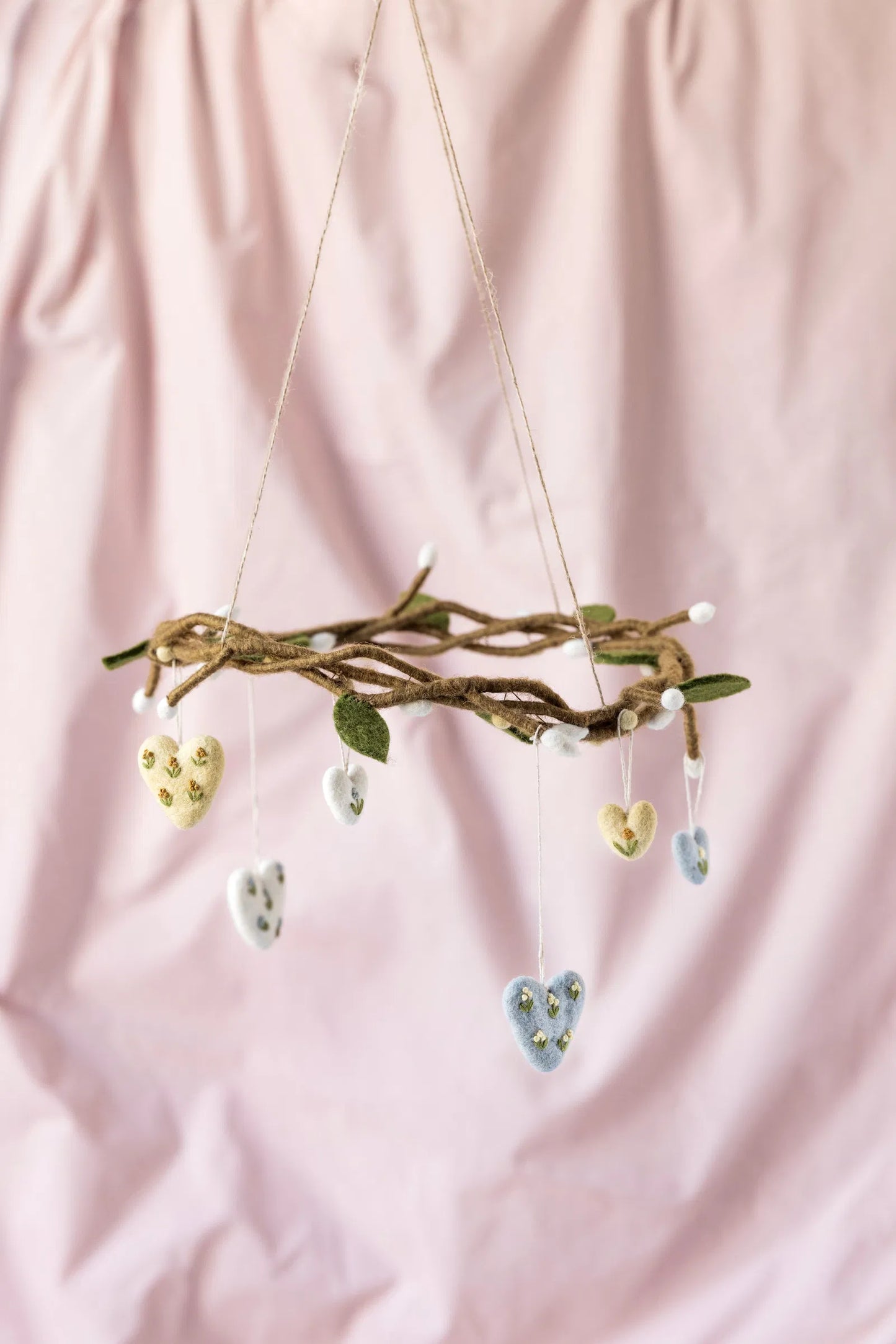 Ornament - Heart with Embroidery Mini