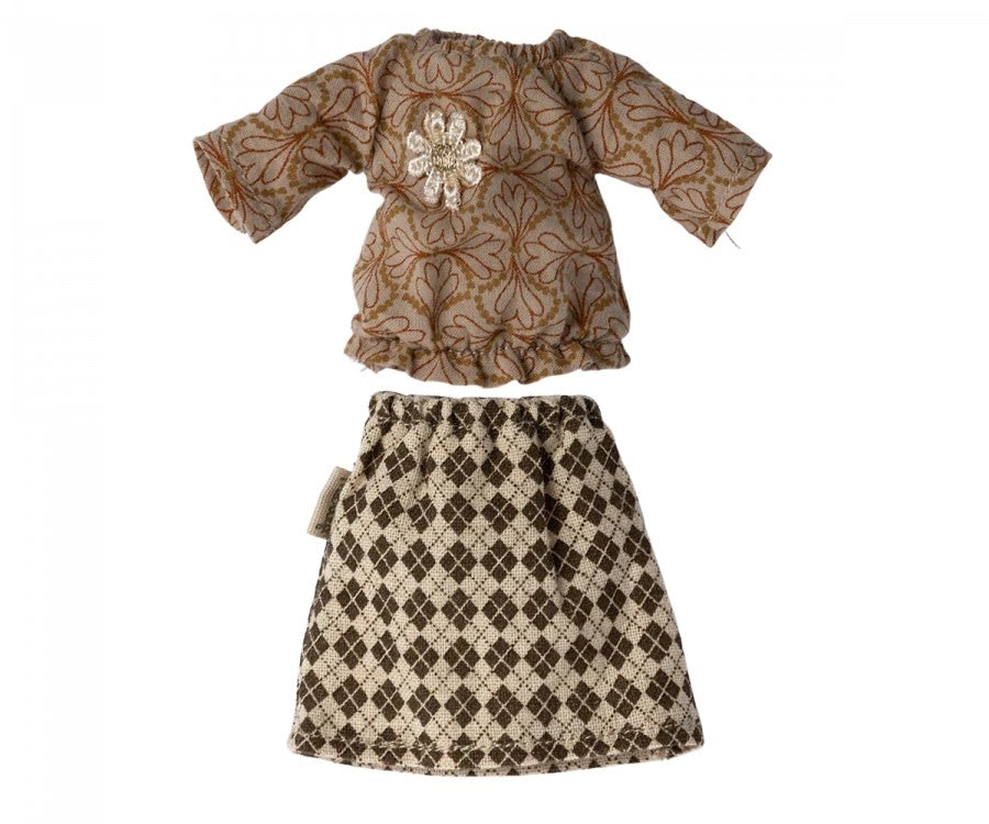 Mouse Clothes - Grandma - Blouse & Skirt
