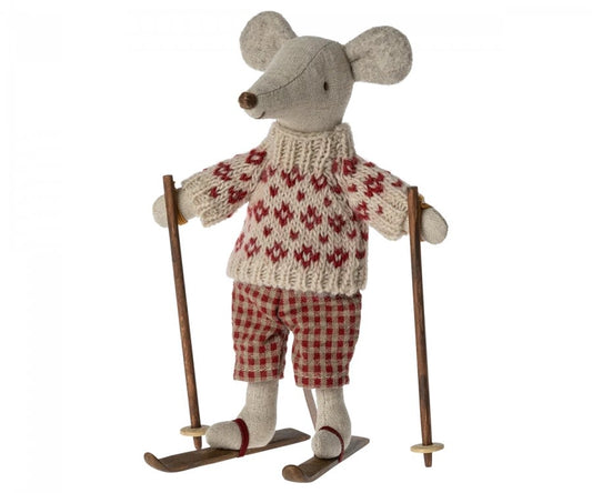 Mum Mouse - Winter with Ski Set