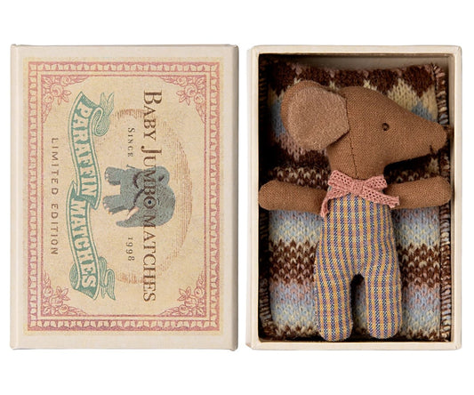 Baby Girl Mouse - Sleepy/Wakey in Matchbox