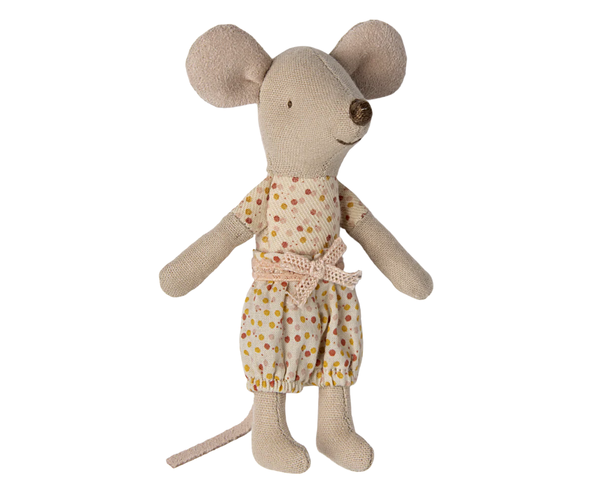 Little Sister Mouse - Matchbox Polka Dot