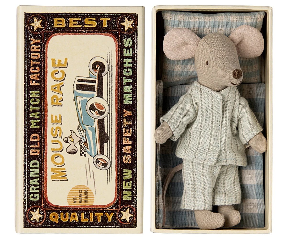 Big Brother Mouse - Matchbox - Light Blue Stripe