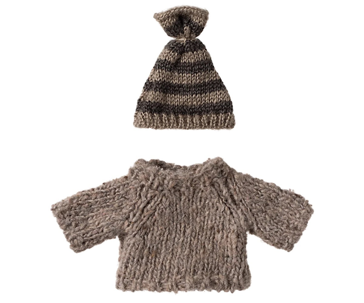 Mouse Clothes - Big Brother - Knitted Sweater & Hat