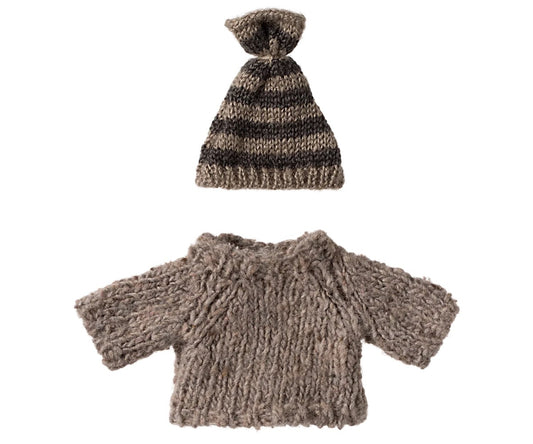 Mouse Clothes - Big Brother - Knitted Sweater & Hat