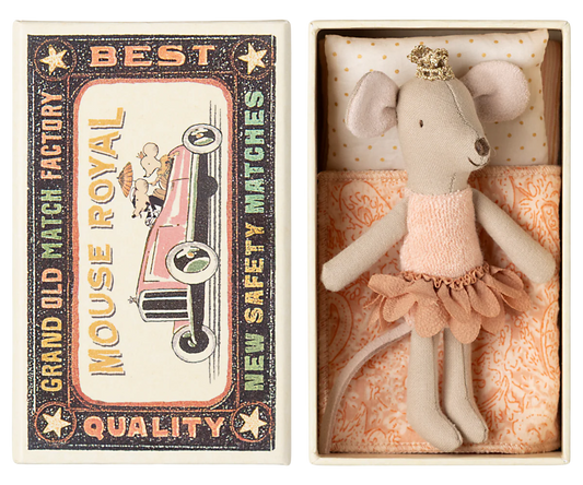 Little Sister Mouse in Matchbox - Princess
