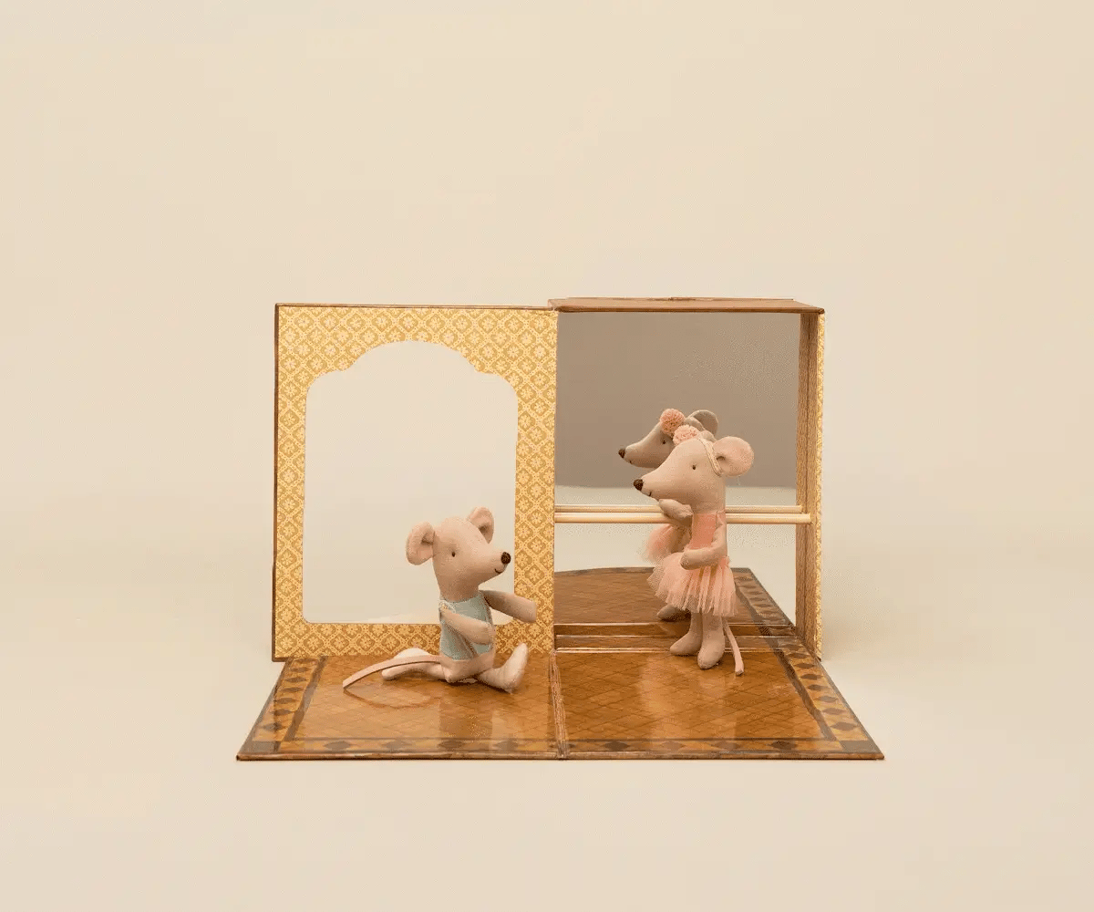Little Brother & Sister - Ballet Mice in Dance Studio