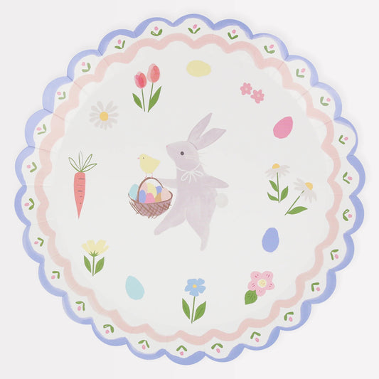 Paper Plates - Easter Bunny Dinner