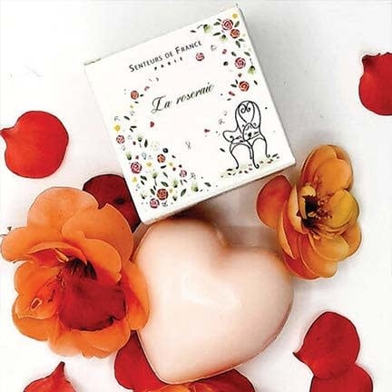 French Soap in Box - Rose Heart