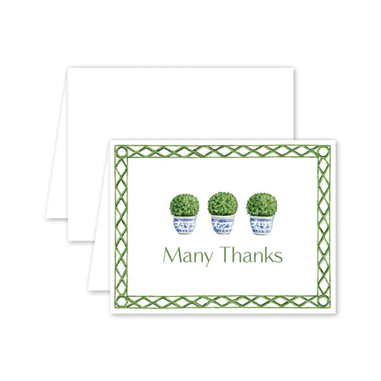 Card - Thank You Poolside Topiary