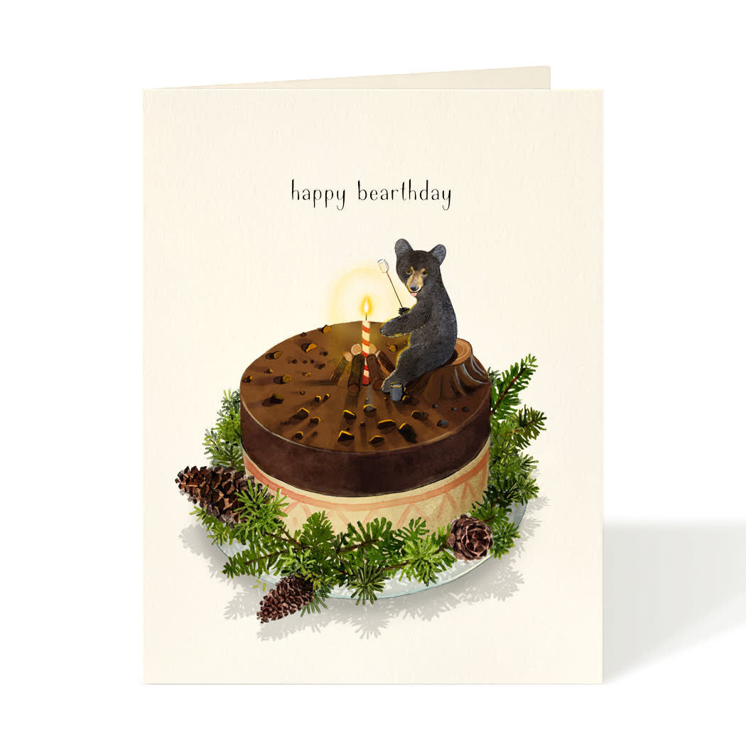 Card - Birthday Campfire Bear