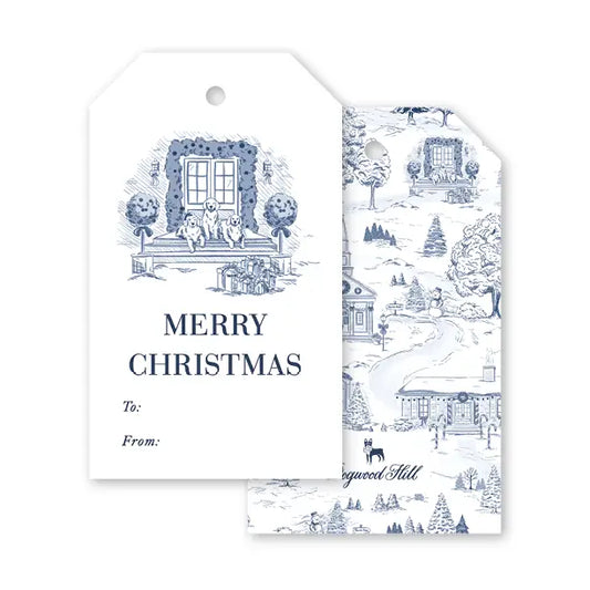Gift Tags - Piedmont Place Toile Front Door