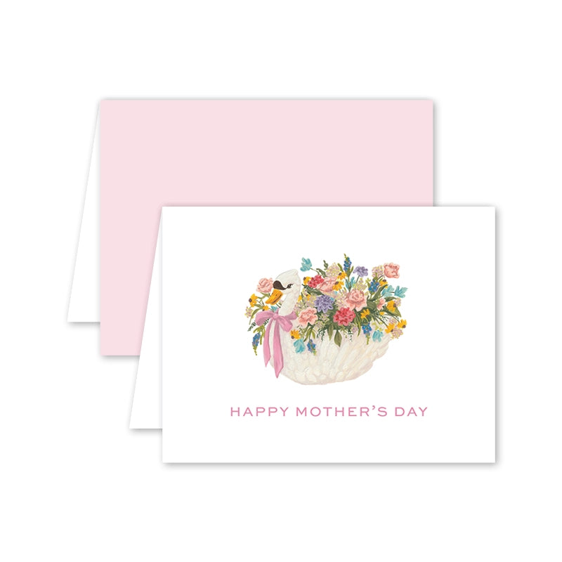 Card - Mother's Day Swan Blooms