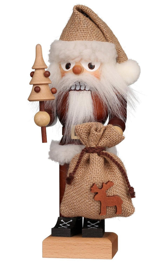 Nutcracker - Santa Natural with Tree and Burlap Sack