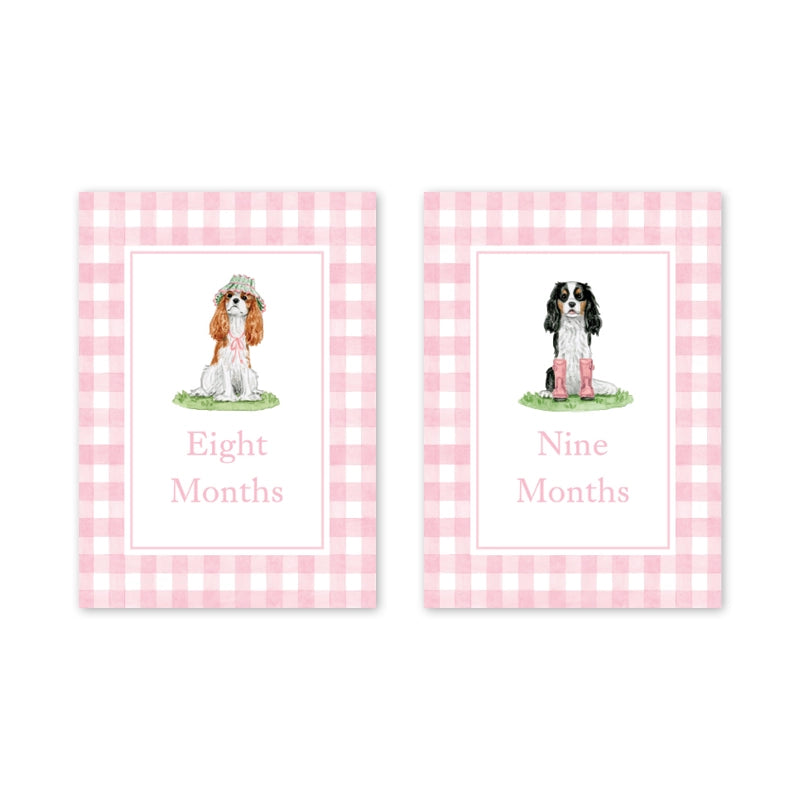 Card Milestone Set - Cavelier Garden Pink