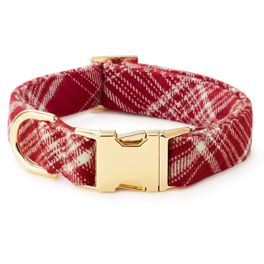 Marsala Plaid Collar