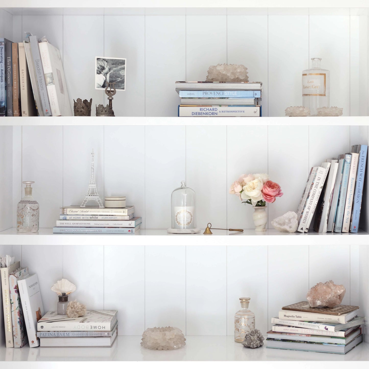 Marble - Glass Candle Cloche