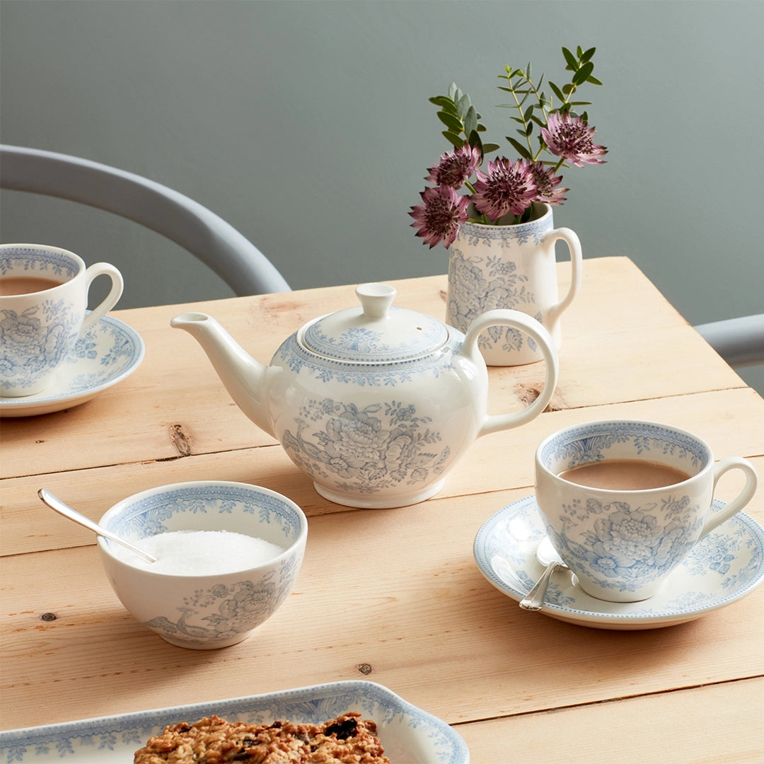 Blue Asiatic Pheasants - Tea Saucer