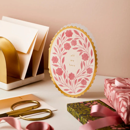 Card - Love - All My Love Rose Flora