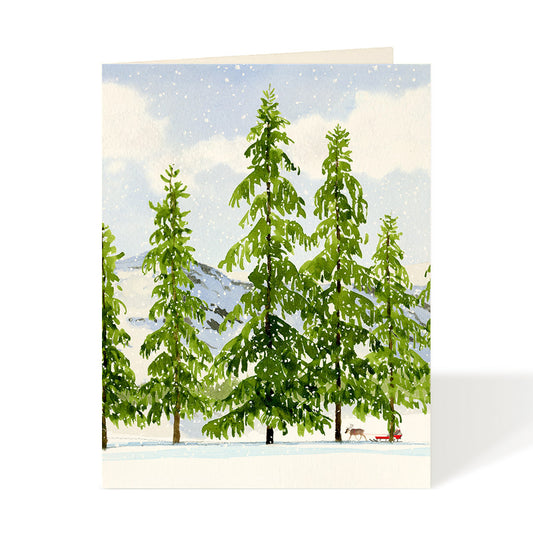 Card - Holiday - Snow Bright