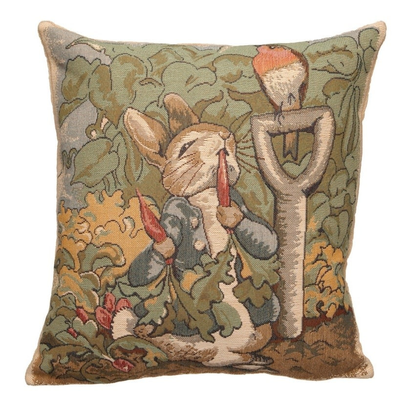 Small Pillow - Peter Rabbit with Shovel