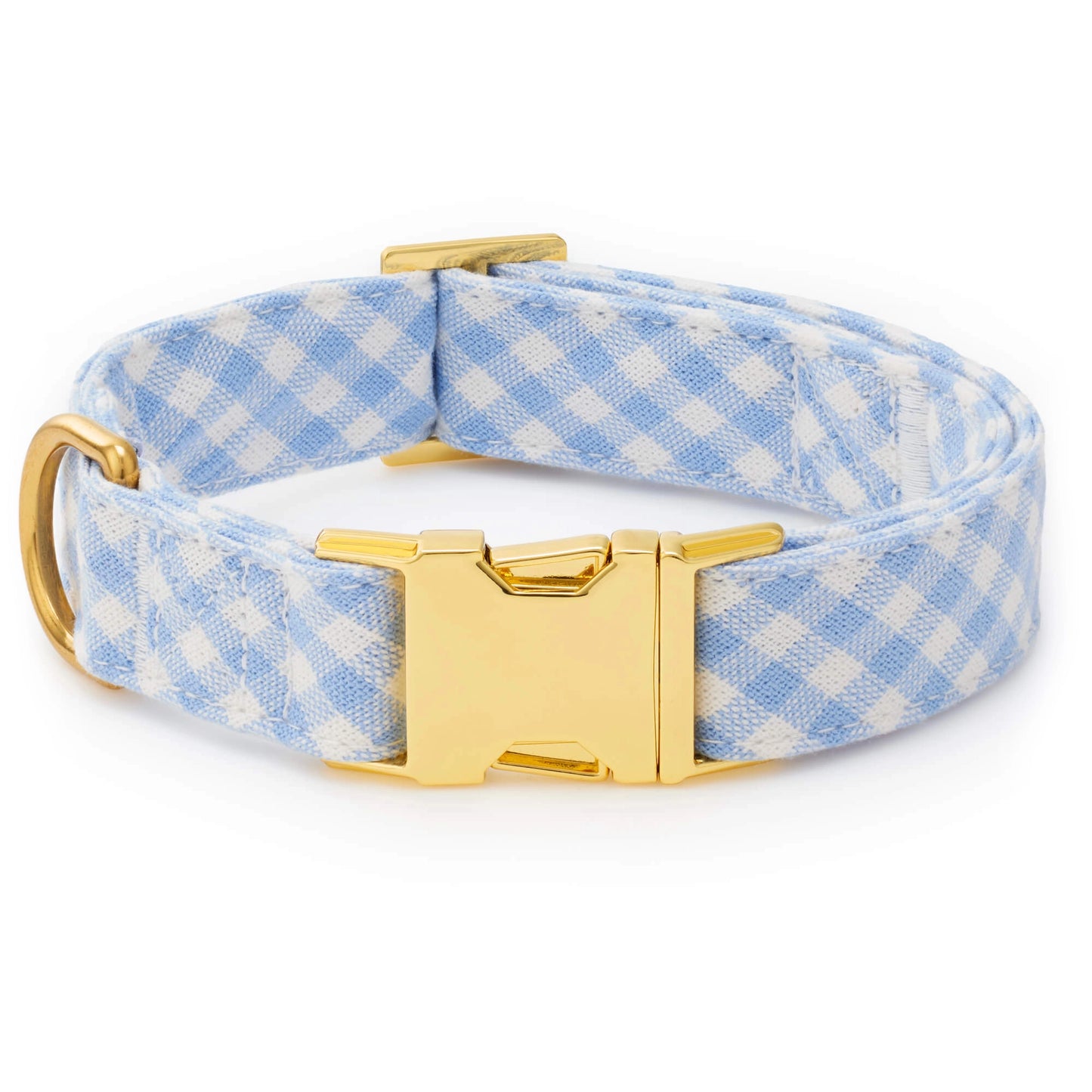 Sky Blue Gingham Collar