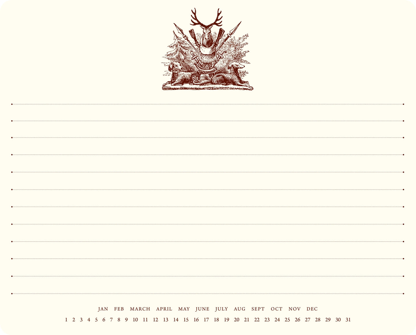 Notepad Mousepad - Hunting Crest