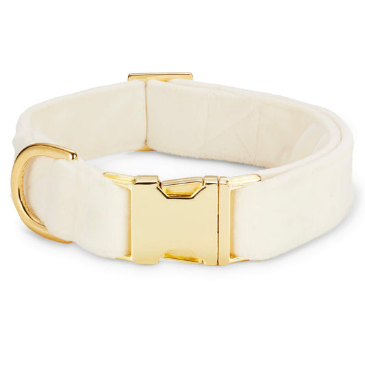 Ivory Velvet Collar
