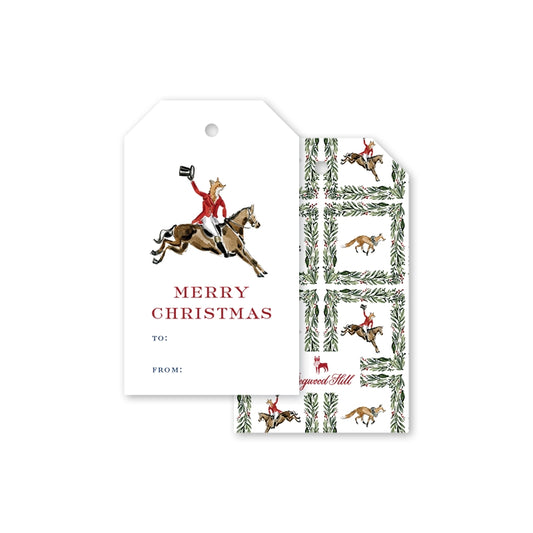 Gift Tags - Fox Chase (pack of 8)