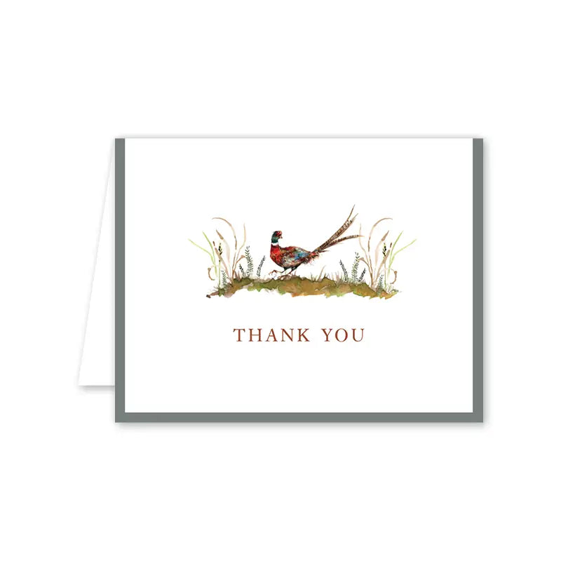 Card - Thank You Pheasant and Foliage