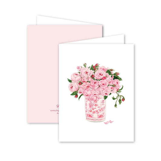 Card - Everyday Pink Delight Floral Vase