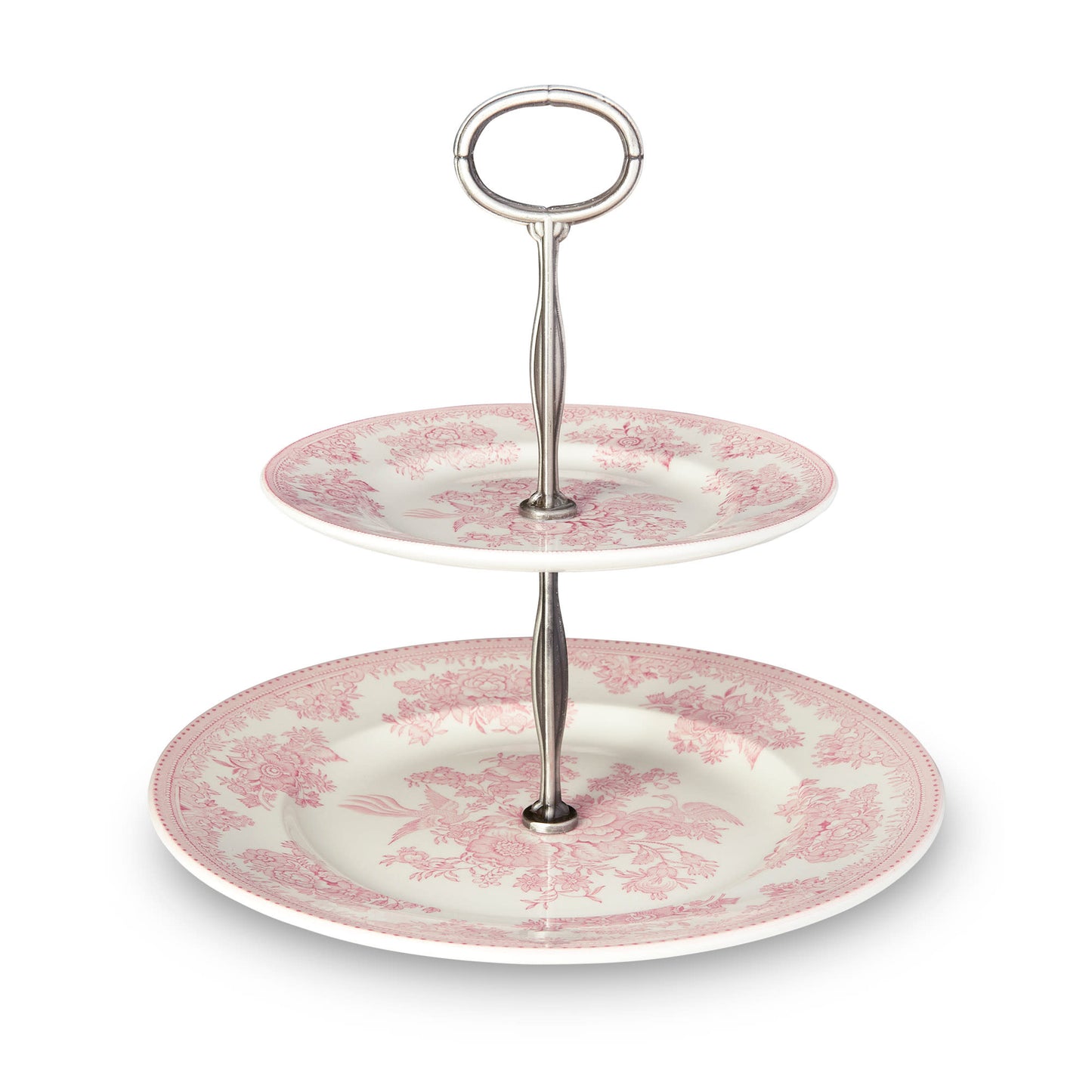 Pink Asiatic Pheasants - Cake Stands 2 Tier