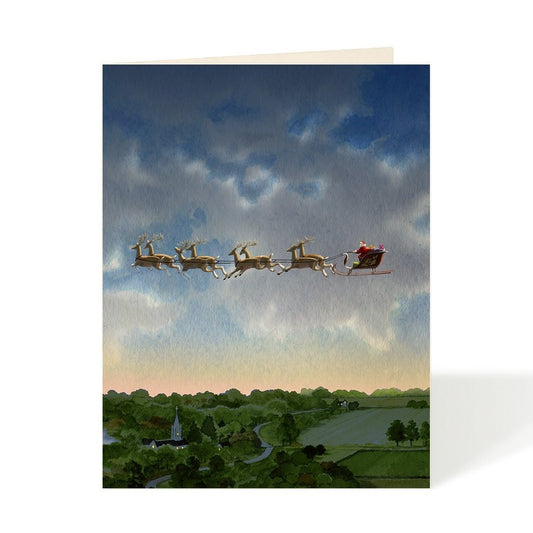 Card - Holiday - Christmas Eve Flight