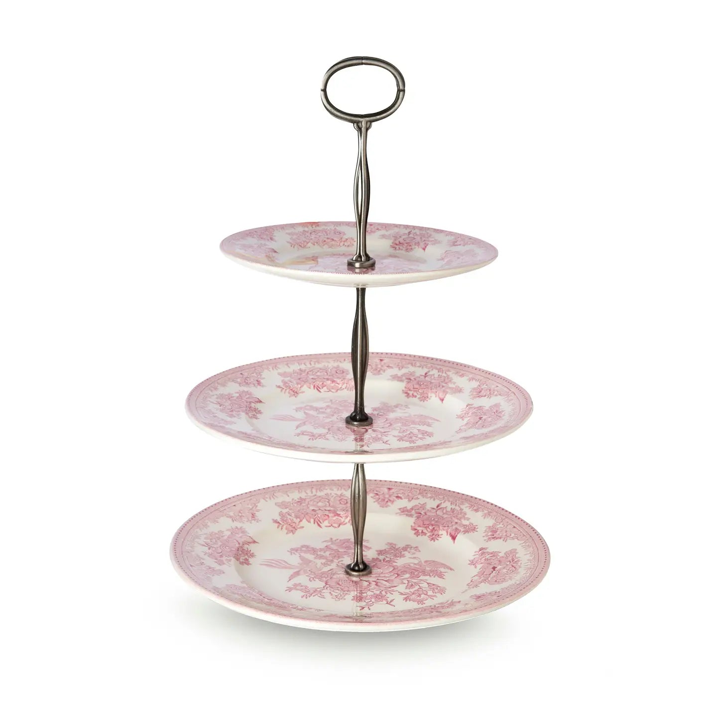 Pink Asiatic Pheasants - Cake Stand 3 Tier